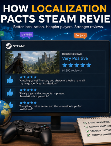 כיצד לוקליזציה משפיעה על ביקורות Steam
