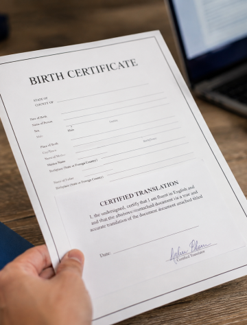 Birth Certificate Translation