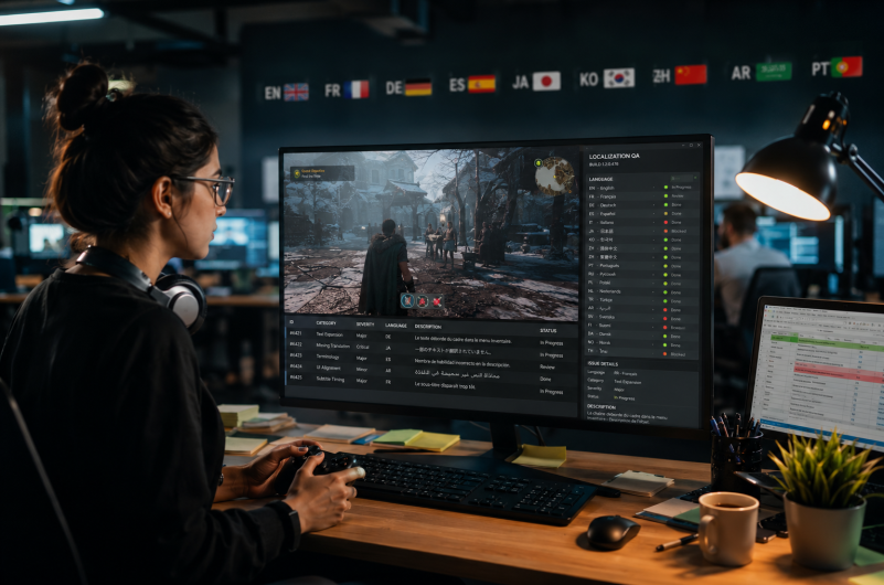 Game LQA Services Bug Hunting in 20 Languages at Once