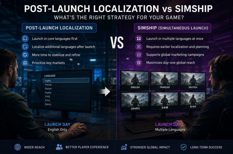 Post-Launch Localization vs. Simship Game Localization Guide