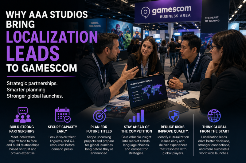 Why AAA Studios Bring Localization Leads to Gamescom for Better Global Launches