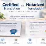 Certified vs Notarized Translation Whats the Difference