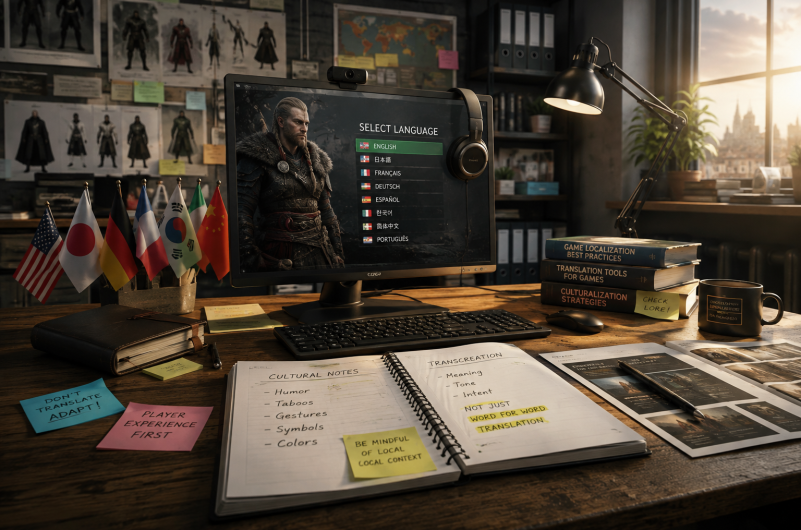 Game translation and cultural adaptation for global markets