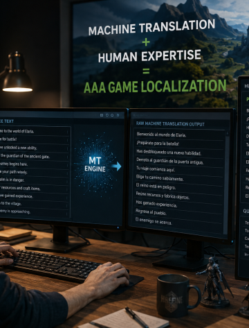 Machine Translation for AAA Games Is MTPE Ready