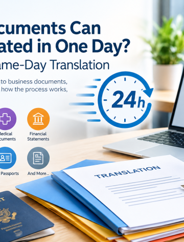 What Documents Can Be Translated in One Day